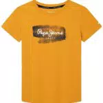Pepe Jeans Seth tee Jr T-Shirt, Azul, 14 Years Niño