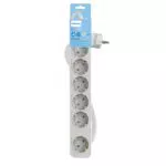 Philips Regletas CHP2164W - Regleta de 6 Enchufes, Cable de 1.5 Metros
