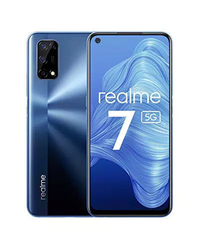 Smartphone realme 7 5G - 6GB RAM + 128GB ROM, Pantalla Ultra Smooth 120Hz, Cámara Quad 48MP, Batería 5000mAh - Azul