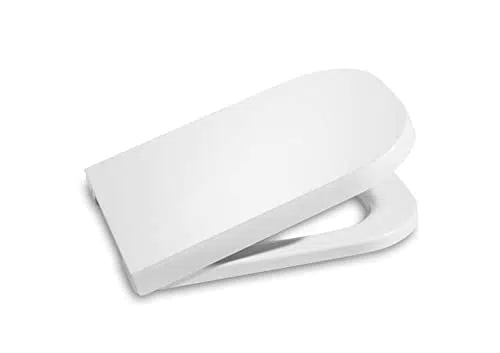 Asiento y Tapa de Inodoro Roca Supralit® The Gap Square Compacto - Blanco.