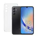 SAMSUNG Galaxy A34 5G + Funda - Smartphone Android Color Negro