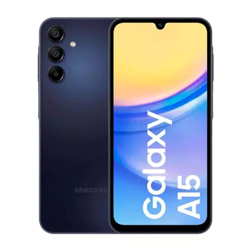 Smartphone Samsung A15 con MediaTek Helio G99 - 4 GB RAM - 128 GB - Negro