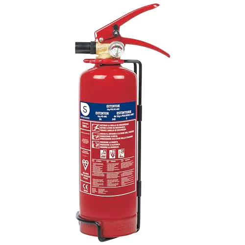 Extintor de Polvo Seco Smartwares con Resistencia al Fuego ABC