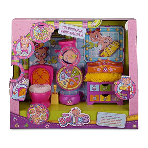 Centro de Cuidado Poopypedia para Bellies - Set de Juguete con Accesorios para Cuidar a tu Bellie, +3 años