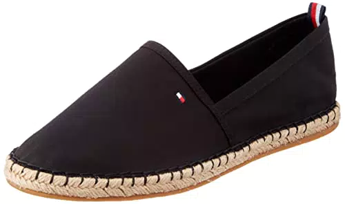 Tommy Hilfiger Mujer Alpargatas Basic Tommy Flat Zapatos de Tela