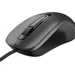 Ratón Óptico Trust con Cable USB para PC/Laptop - 1200 PPP - Diestros y Zurdos - Negro