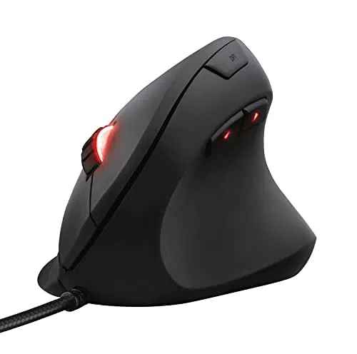 Trust Gaming GXT 144 Rexx Ratón Vertical, ergonómico RGB 250-10000 dpi