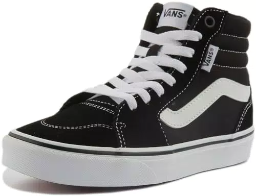 Vans Filmore Hi, Sneaker Mujer, Suede/Canvas Black/White