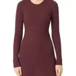 Vestido Vero Moda de Manga Larga con Cuello Redondo para Mujer