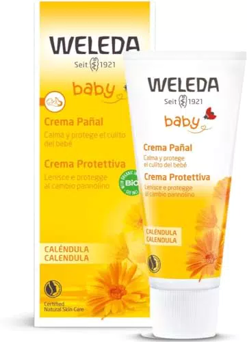 Weleda - Crema Pañal de Caléndula, Calma y Protege el Culito del Bebé