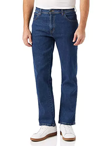 Jeans Wrangler Regular para Hombre - Estilo Azul Oscuro