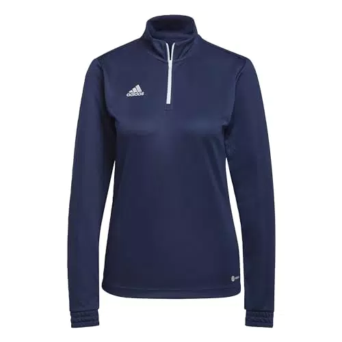 adidas Entrada 22 Training Top Sweatshirt, Women's, Team Navy Blue 2