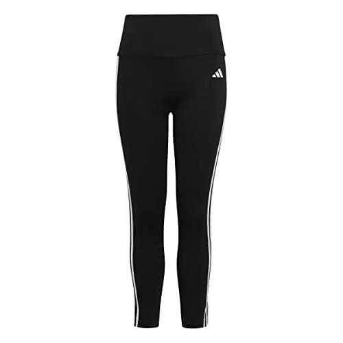 Mallas adidas Niñas Essentials AEROREADY 3-Stripes - Negro/Blanco