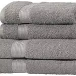 Amazon Basics colores resistentes Toalla de baño, 4 Unidad