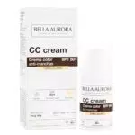 Crema CC Bella Aurora SPF50+ Antimanchas - Protección Solar Facial.