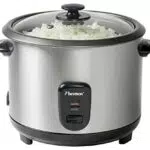 Olla Arrocera Bestron con Recipiente de Cocción al Vapor, 1,8 Litros, Acero Inoxidable