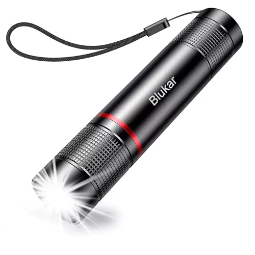 Linterna LED Recargable Blukar 2000L Super Brillante - 4 Modos - Aluminio Enfoque Ajustable
