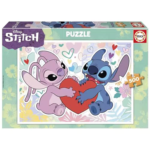 Puzzle Disney Stitch de 500 Piezas para Adultos con Cola Fix Puzzle