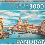 Rompecabezas Educa Gran Canal Venecia Panorama - 120 x 85 cm - Pieza Perdida Garantizada