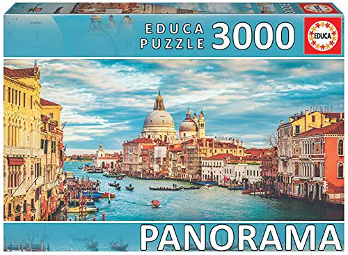 Rompecabezas Educa Gran Canal Venecia Panorama - 120 x 85 cm - Pieza Perdida Garantizada