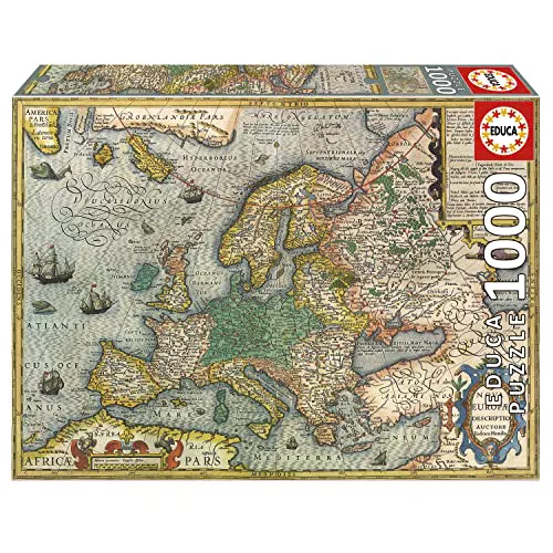 Educa - Genuine Puzzles, Puzzle 2.000 Piezas, Mapa de Piratas