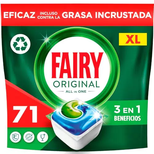 Detergente para Lavavajillas Fairy Limón, Cápsulas Todo en Uno