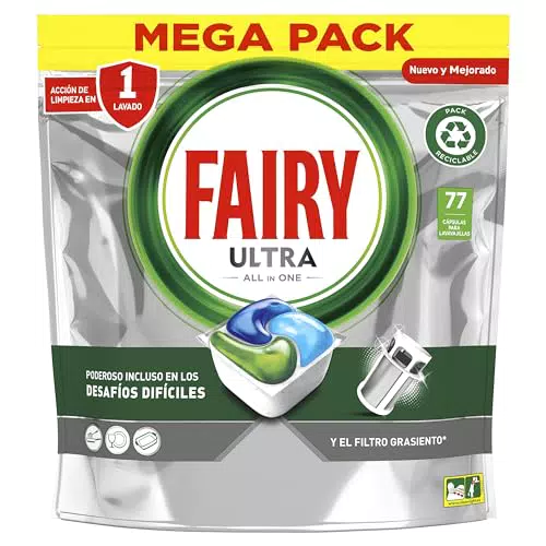 Detergente Lavavajillas Fairy Platinum Todo en Uno