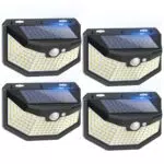 Lámpara Solar LED Exterior con Sensor de Movimiento - Iluminación Impermeable para Jardín y Garaje