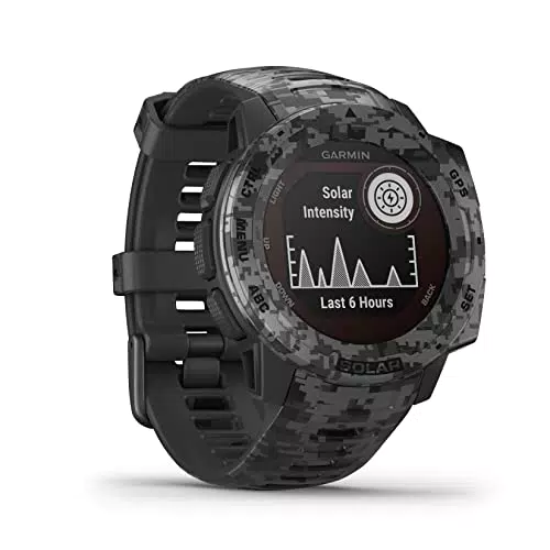Garmin Instinct Solar, Reloj inteligente con GPS resistente al agua