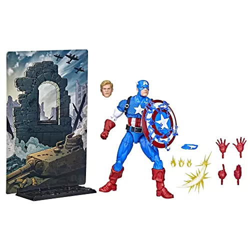 Figura Coleccionable Capitán América Hasbro Marvel Legends - 20mo Aniversario