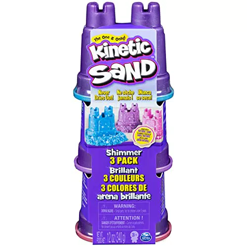 Arena Mágica Brillante Kinetic Sand - Kit Manualidades Niños - Juguetes Niños 3 Años +