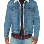 Levi's Type 3 Sherpa Trucker, Chaqueta para Hombre, Azul