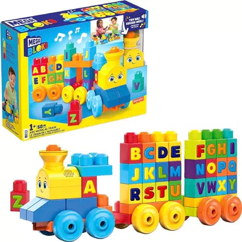 Bloques Musicales ABC Mega Bloks para Bebés +1 año (Mattel FWK22)
