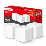 Sistema WiFi Mesh MERCUSYS Halo H1500X - AX1500, 3 Puertos Ethernet Gigabit, Control Parental, Cobertura 550m²