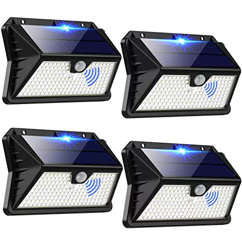 Focos Solares Exterior OUILA con Sensor de Movimiento - Iluminación LED para Jardín y Garaje