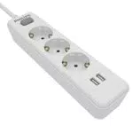 Regleta Philips SPN3032WA/10 con Puertos USB - Enchufes de Alta Calidad