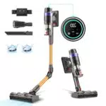 Aspiradora sin Cable PrettyCare V3: Potente Aspirador Escoba Inalámbrico con Autonomía de 60 Minutos