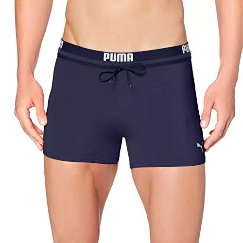 Puma Logo Men's Swimming Trunks Bañador, Marina, S para Hombre