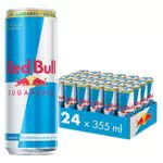 Red Bull Bebida Energética Sin Azúcar, Lata de 355ml (Pack de 24)