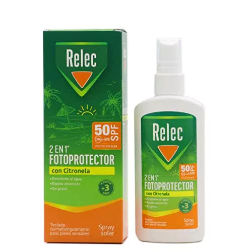 Protector Solar SPF50 con Citronela para Adultos y Niños (+3 años)