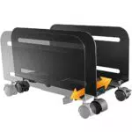 Soporte Torre PC RICOO RH-04 con Ruedas Ajustables - Negro