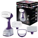 Plancha de Vapor Vertical Russell Hobbs Steam Genie - 1650 W, Golpe Vapor 25g, 3 Accesorios