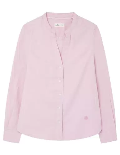 Blusa Oxford Cuello Mao Mujer - Springfield