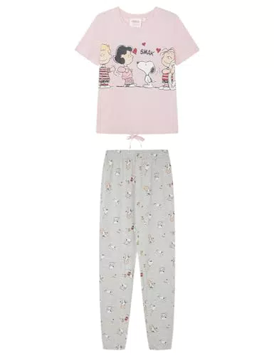 Pijama Women'secret 100% algodón Snoopy, Mujer Talla S
