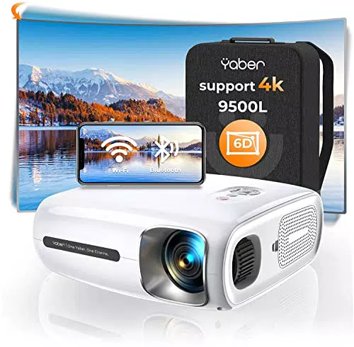 Proyector YABER 5G WiFi Bluetooth Full HD 1080P 15000 Lúmenes 4K iOS/Android