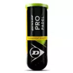 Bolas Dunlop Pro Padel: Pack de 3 Unidades