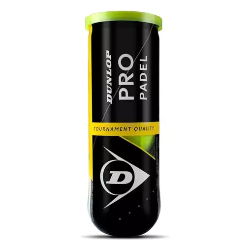 Bolas Dunlop Pro Padel: Pack de 3 Unidades