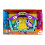 Casa Interactiva Digibirds con 2 Pajaritos Cantantes - Juego de Aves que Silban y Mueven el Pico - Diviértete en Todas Partes