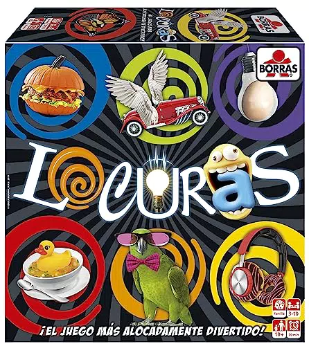 Juego de Mesa Borras Locuras - Divertidas Pruebas en Familia y con Amigos