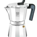 Cafetera BRA De Luxe 2, Aluminio, Plata